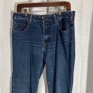 Vintage 90s/Y2K Silver Jeans Women's Boot Cut Jeans - Dark Blue